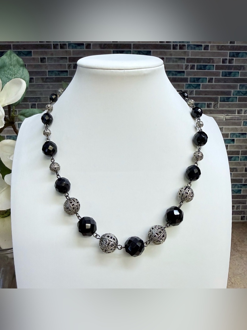 White House Black Market beaded necklace